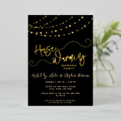 Invitation En Aluminium Chaîne de lumière moderne Script de ménage Partie  (Debout devant)