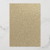 Invitation En Aluminium Champagne Gold turquoise 50 & Fabuleux Anniversair (Verso)