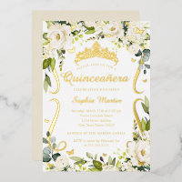 Champagne papillon Quinceanera d'or floral