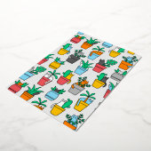 Invitation En Aluminium Chats dans les pots à fleurs (Rotation)