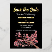 Cherry Blossom Floral Photo QR Code Mariage