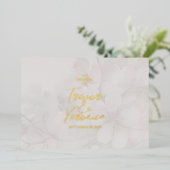 Invitation En Aluminium Cherry Blossom Mariage (Debout devant)