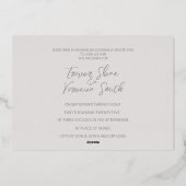 Invitation En Aluminium Cherry Blossom Mariage (Verso)