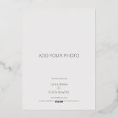 Invitation En Aluminium Cherry Blossom Mariage Foil Enregistrer la date (Verso)