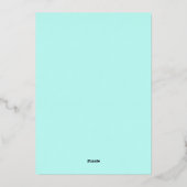 Invitation En Aluminium Chic moderne femmes 50e anniversaire (Verso)