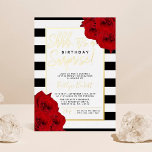 Invitation En Aluminium Chic Moderne Luxe Shhh... Anniversaire surpris rée<br><div class="desc">Célébrez dans le style avec ces invitations de fêtes d'anniversaire modernes et très tendance. Ce design est facile à personnaliser avec votre libellé d'événement spécial et vos invités seront ravis quand ils reçoivent ces invitations fabuleux.</div>