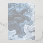 Invitation En Aluminium Chic Moderne Quirky Blue Pastels (Verso)