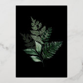 Invitation En Aluminium Chic Moody Botanical Frame Mariage REAL (Verso)