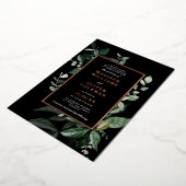Invitation En Aluminium Chic Moody Botanical Frame Mariage REAL (Rotation)