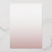 Invitation En Aluminium Chic Rose Gold Calligraphie Le Mariage De (Verso)