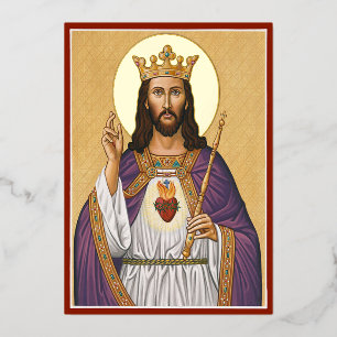 Invitation En Aluminium Christ Roi
