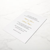 Invitation En Aluminium Christine Mariage traditionnel élégant (Rotation)