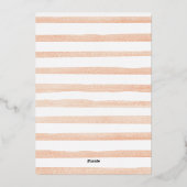 Invitation En Aluminium Chute en amour Pêcher Citrouille Marine Fête des m (Verso)