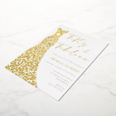 Invitation En Aluminium Cinquante et robe fabuleuse 50e anniversaire Vrai  (Rotation)