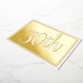 Invitation En Aluminium Cinquantième anniversaire Mariage de l'Invitation (Rotation)