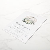 Invitation En Aluminium Citrouille blanc automne et Fête des mariées des f (Rotation)