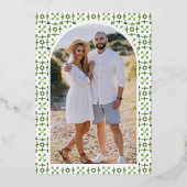 Invitation En Aluminium Citrus Lemon Orchard Photo Mariage Gold (Verso)