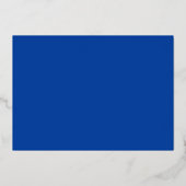 Invitation En Aluminium Classe 2023 Graduation Blue and Silver Foil (Verso)