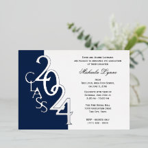 Classe 2024 Marine Blue and Silver Foil