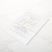 Invitation En Aluminium Classé Cinquantième anniversaire Script de fête Re (Rotation)