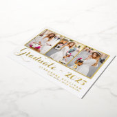 Invitation En Aluminium Classe de 2025 Collage de photos (Rotation)