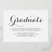 Invitation En Aluminium Classe de 2025 Collage de photos (Verso)