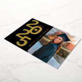 Invitation En Aluminium Classe de 2025 Photo Ecole dentaire (Rotation)