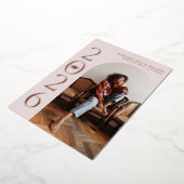 Invitation En Aluminium Classe de 2025 Pink Arch Frame Graduation (Rotation)