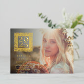 Invitation En Aluminium Classe de photos d'or de 2024 (Debout devant)