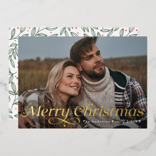 Invitation En Aluminium Classic Elegance Gold Joyeux Noël