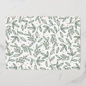 Invitation En Aluminium Classic Elegance Gold Joyeux Noël (Verso)