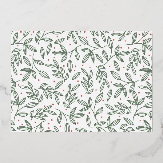 Invitation En Aluminium Classic Elegance Gold Joyeux Noël (Verso)