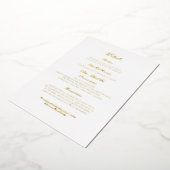 Invitation En Aluminium Classic Foil Details Enclosure Card (Rotation)
