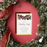 Invitation En Aluminium Classic Gold Bordure Entreprise Noël<br><div class="desc">Classic Gold Border Corporate Christmas Party Golden Foil Invitation Voir les articles correspondants dans notre magasin Niche and Nest</div>