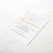 Invitation En Aluminium Classique Quinceanera Script moderne Real Foil Inv (Rotation)
