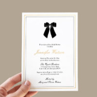 Classy Black White Gold Vieux argent Fête des mari