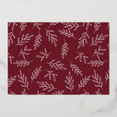 Invitation En Aluminium Clavier de script de calligraphie Enregistrer la c (Verso)