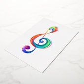 Invitation En Aluminium Clé arc-en-ciel (Rotation)