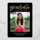 Invitation En Aluminium Clôture de couleur I modifiable pour le Cool Foil (Recto)