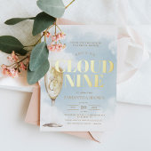 Invitation En Aluminium Cloud Neuf Fête des mariées élégante