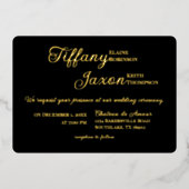 Invitation En Aluminium Co-Starring Black Mariage Real (Recto)