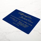 Invitation En Aluminium Co-Starring Royal Blue Mariage Real (Rotation)
