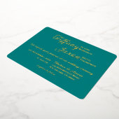Invitation En Aluminium Co-Starring Turquoise Mariage Real (Rotation)