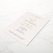 Invitation En Aluminium Coastal Chic Foil Mariage Inviter Beige (Rotation)