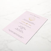 Invitation En Aluminium Coastal Chic Foil Mariage Inviter Blush (Rotation)