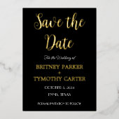 Invitation En Aluminium Code QR moderne Calligraphie photo Mariage noir Fo (Recto)