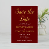 Invitation En Aluminium Code QR moderne de calligraphie photo mariage bord (Debout devant)