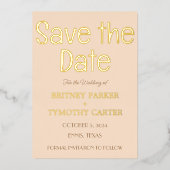 Invitation En Aluminium Code QR moderne Photo Champagne Script Mariage (Recto)