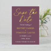 Invitation En Aluminium Code QR moderne Photo Mariage de lavande violet (Debout devant)