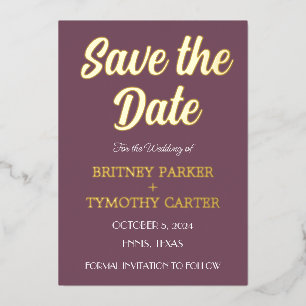Invitation En Aluminium Code QR moderne Photo Purple Lavender Mariage Foil